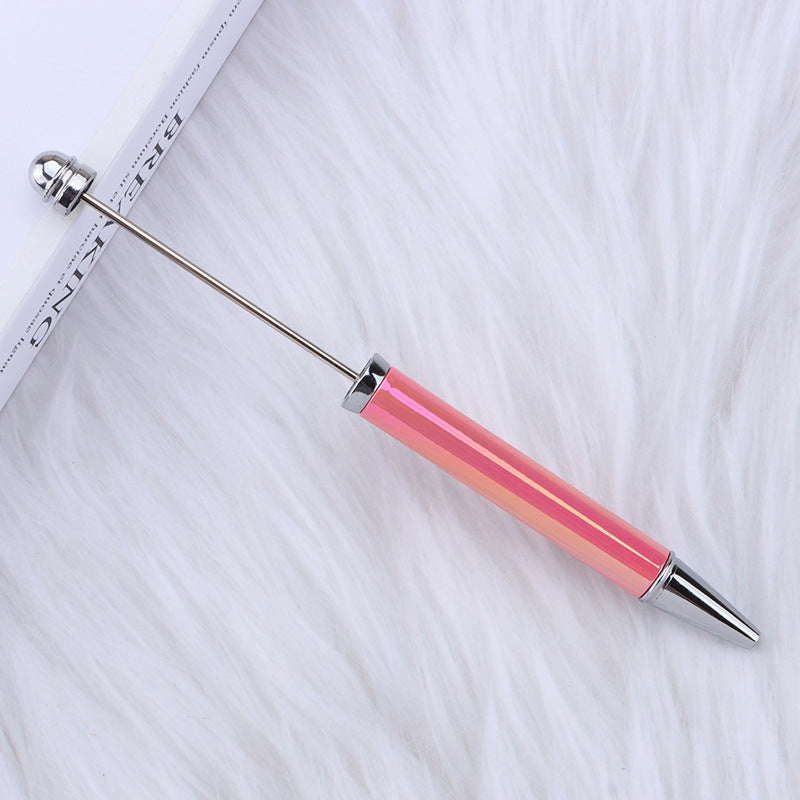 Wholesale Beadable Pens Diy UV Electroplating Seven Color Ballpoint Pen